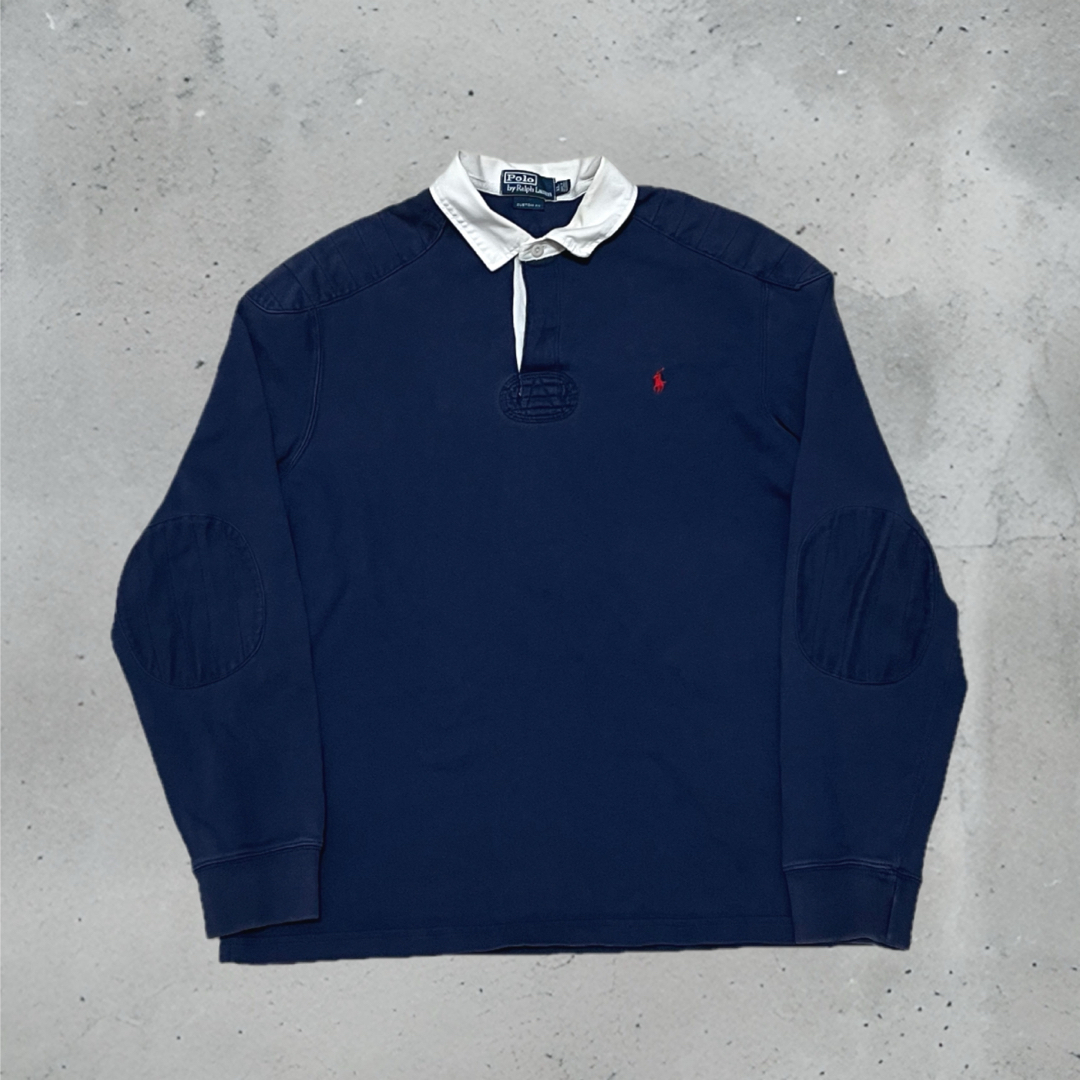 POLO RALPH LAUREN - 90s ポロラルフローレン ネイビー ラガーシャツ