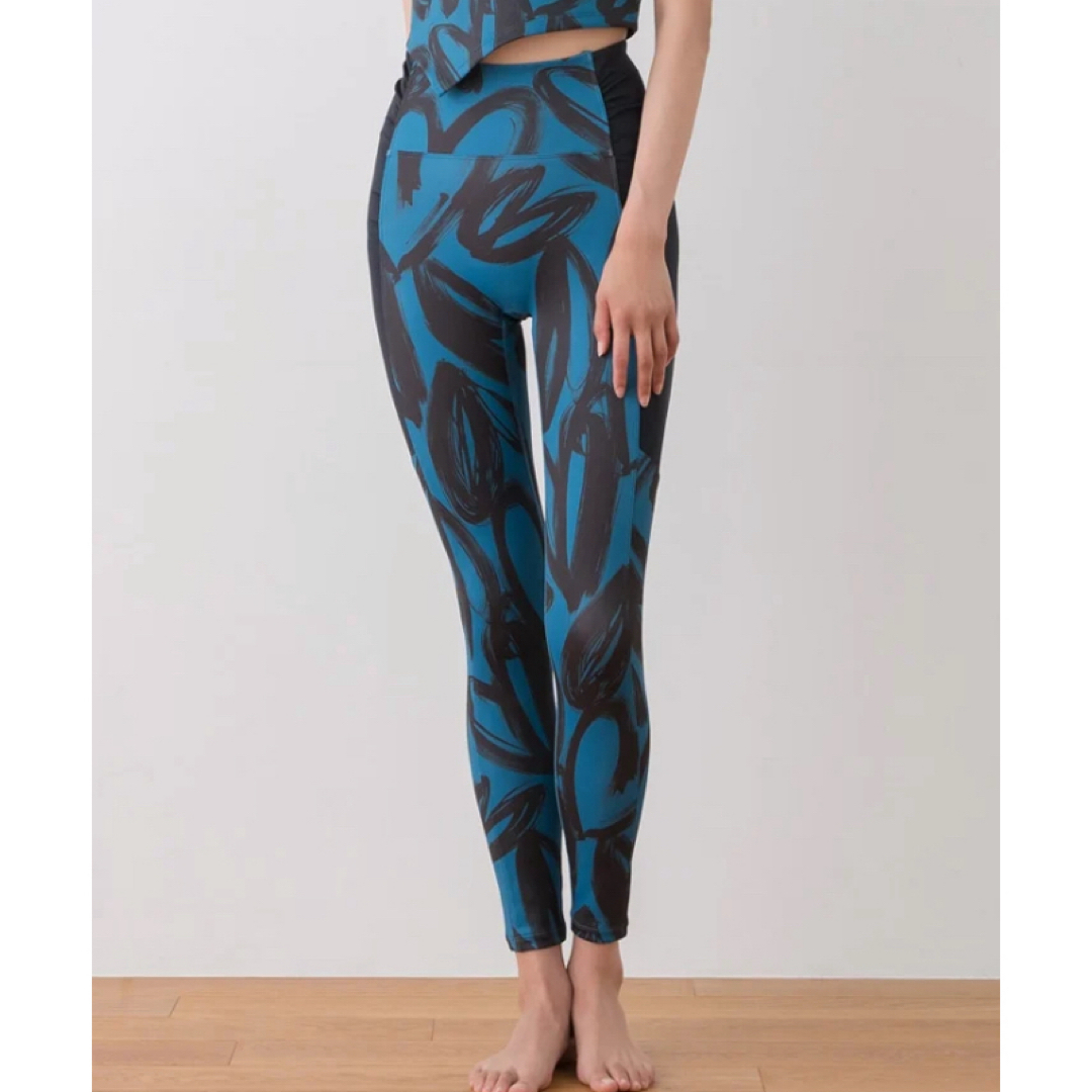 SUKALA☆ハートプリントサイドギャザーレギンス☆Mサイズ使用品