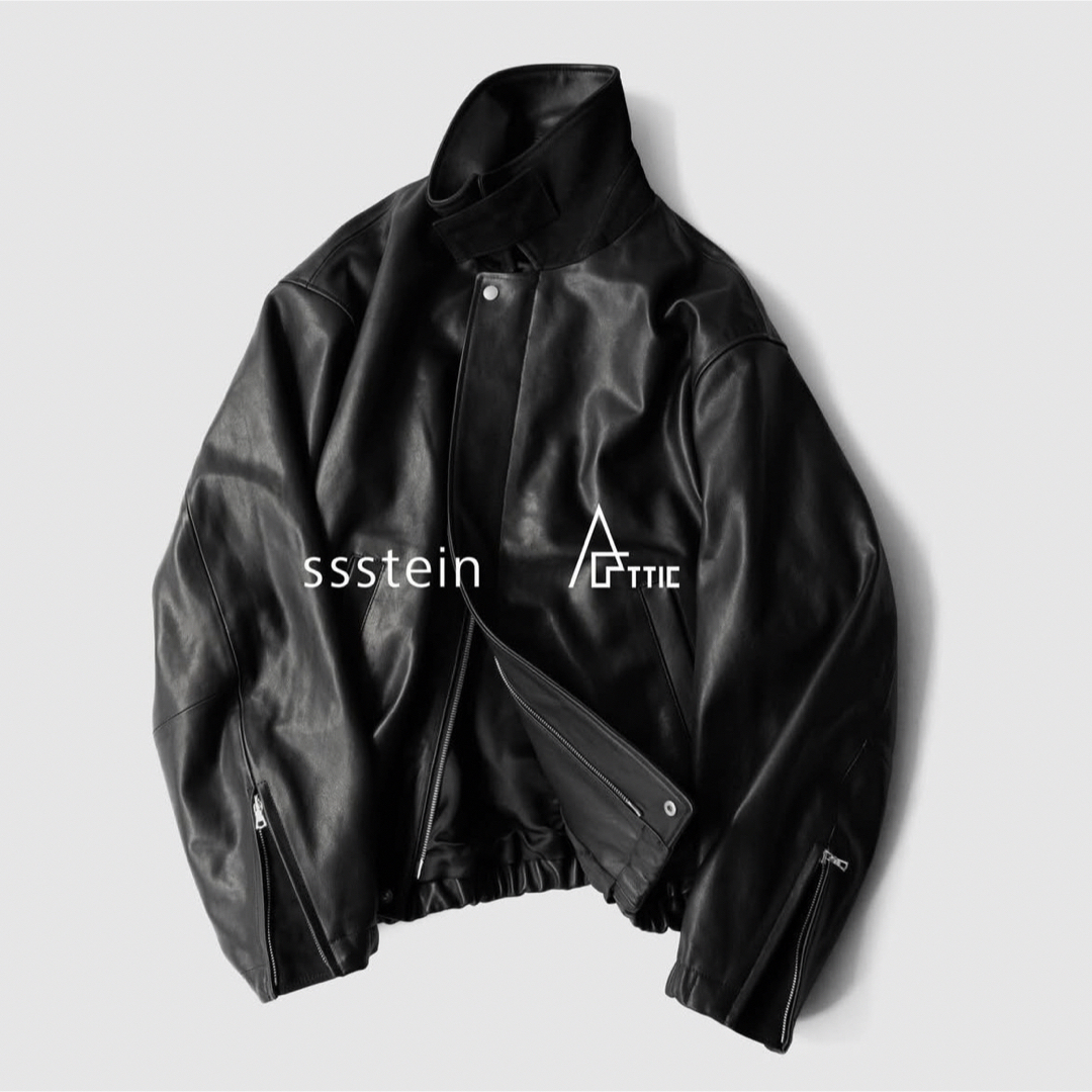 stein - stein EX SHEEP LEATHER ZIP SHORT JACKETの通販 by kaku6's