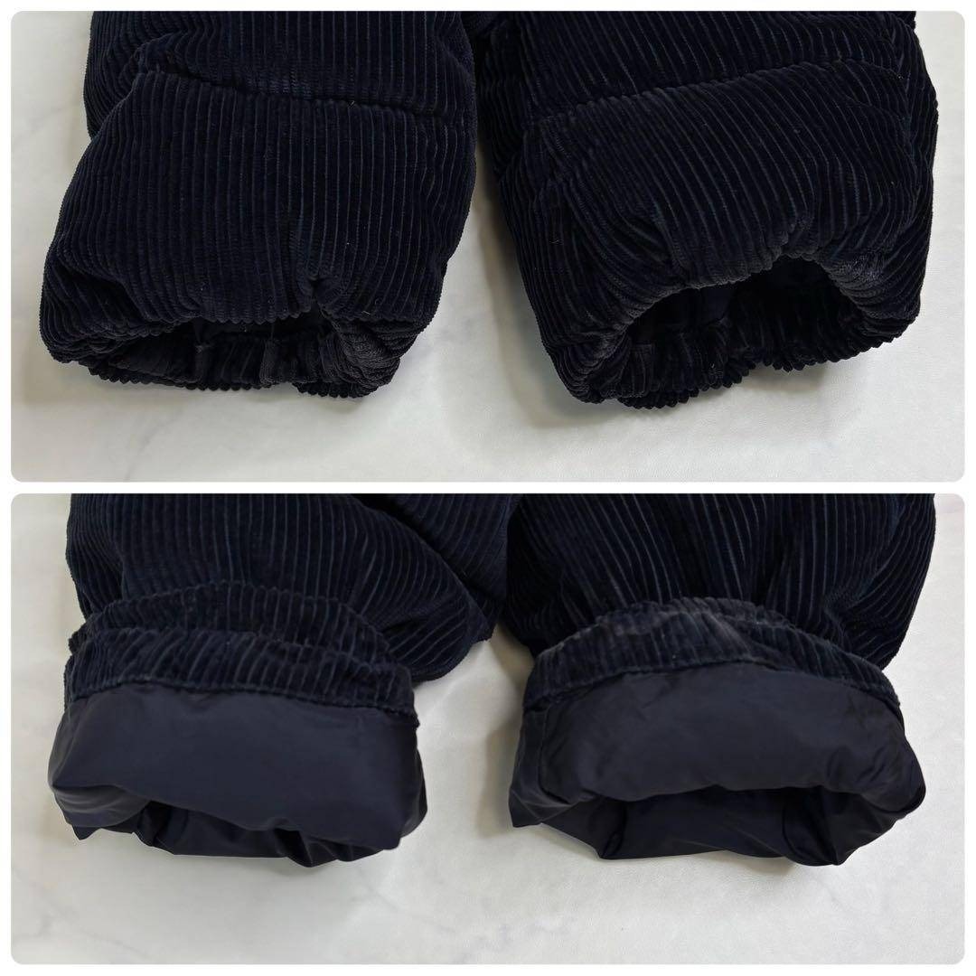 PRADA - 極美品 PRADA プラダ コーデュロイ ダウンジャケット ネイビー