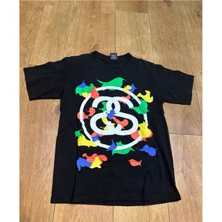 STUSSY - 80's old stussy 黒タグ シャドーマンTシャツ Lサイズの通販