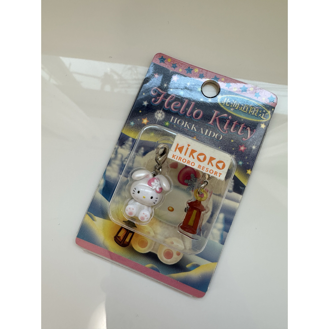 ハローキティ - ご当地キティ 北海道限定雪うさぎペアファスナー