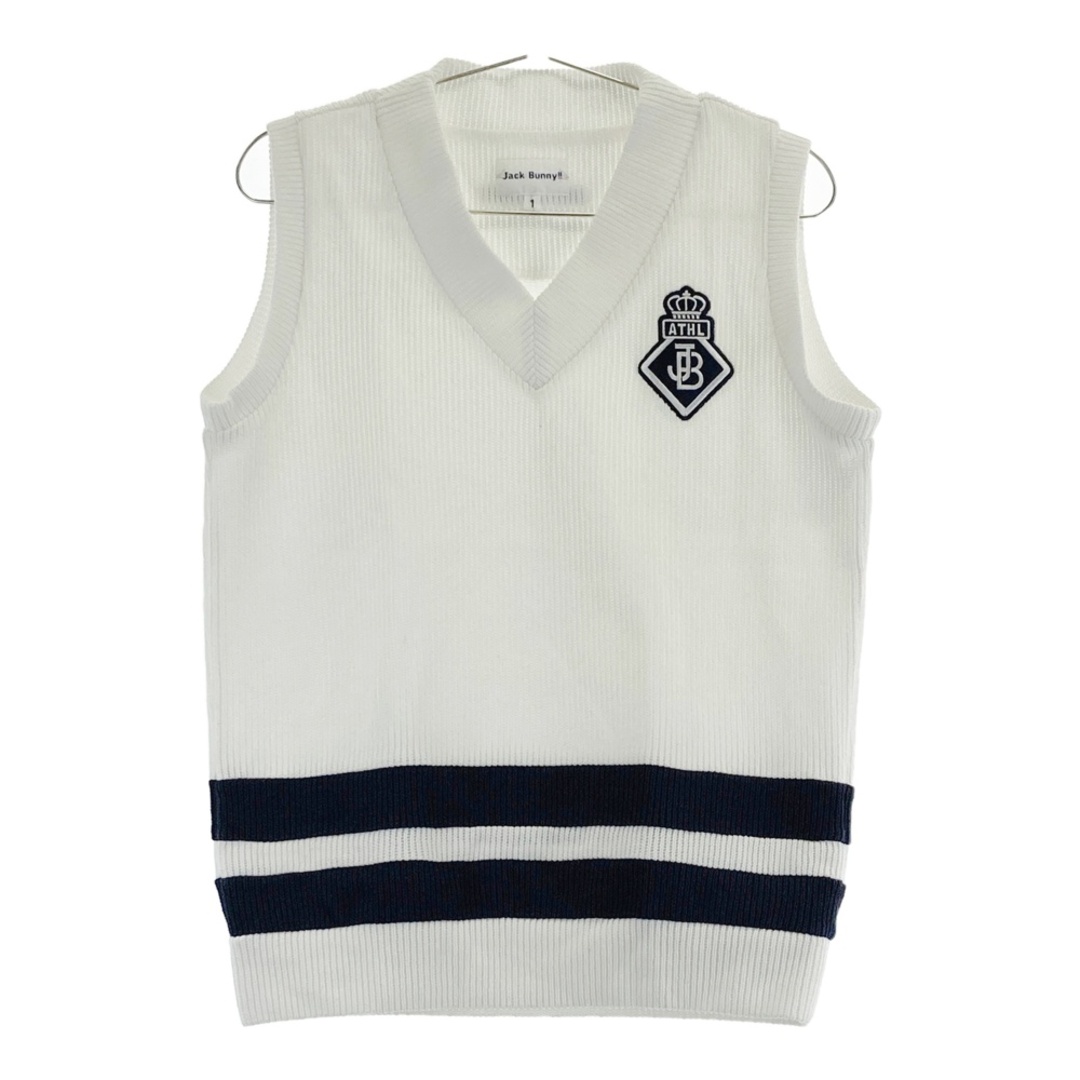 サイズ：1 JACK BUNNY ジャックバニー Vネックベスト ホワイト系