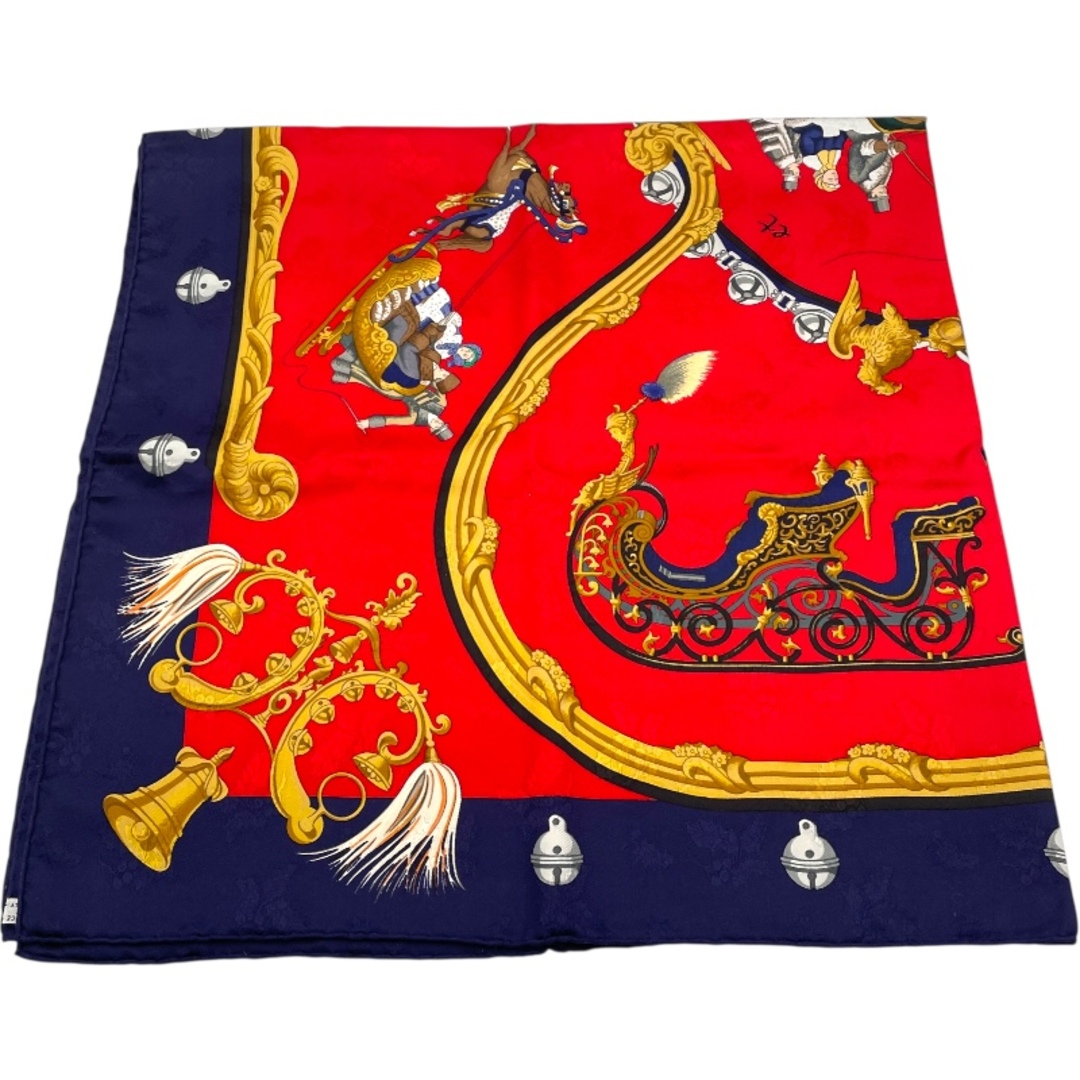 HERMES - エルメス HERMES カレ90 Plumes et Grelots シルク