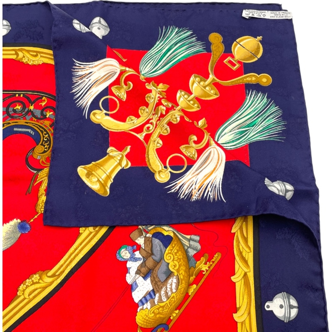 HERMES - エルメス HERMES カレ90 Plumes et Grelots シルク