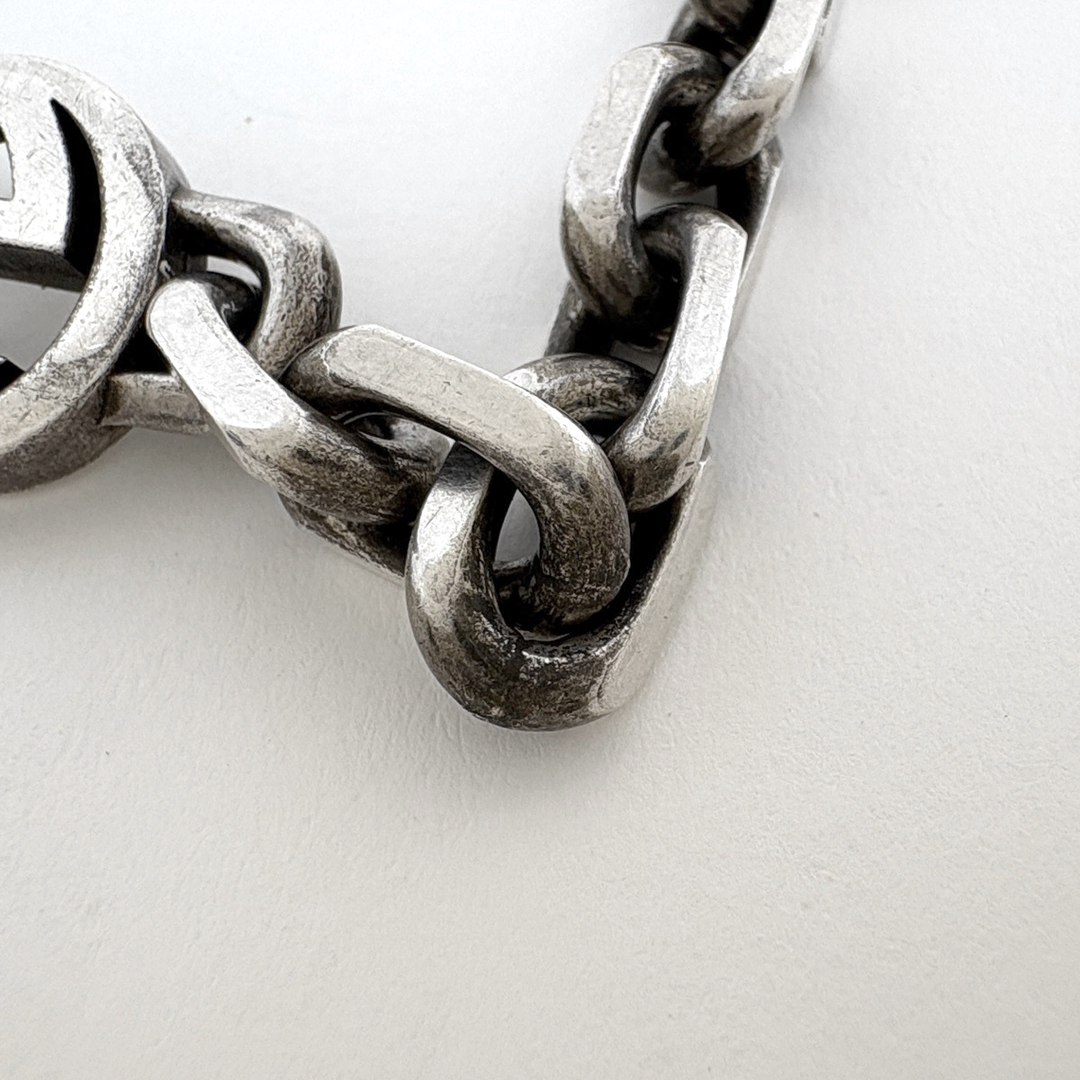 GUCCI - グッチ GGロゴ チェーン ブレスレット シルバー925 【中古】の