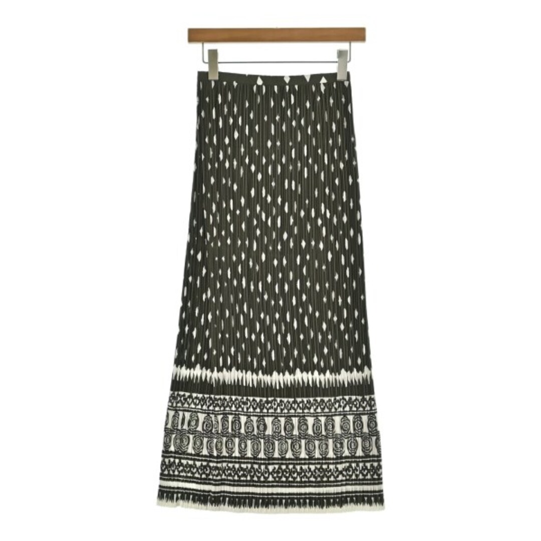 PLEATS PLEASE プリーツプリーズ ひざ丈スカート S カーキ 【古着