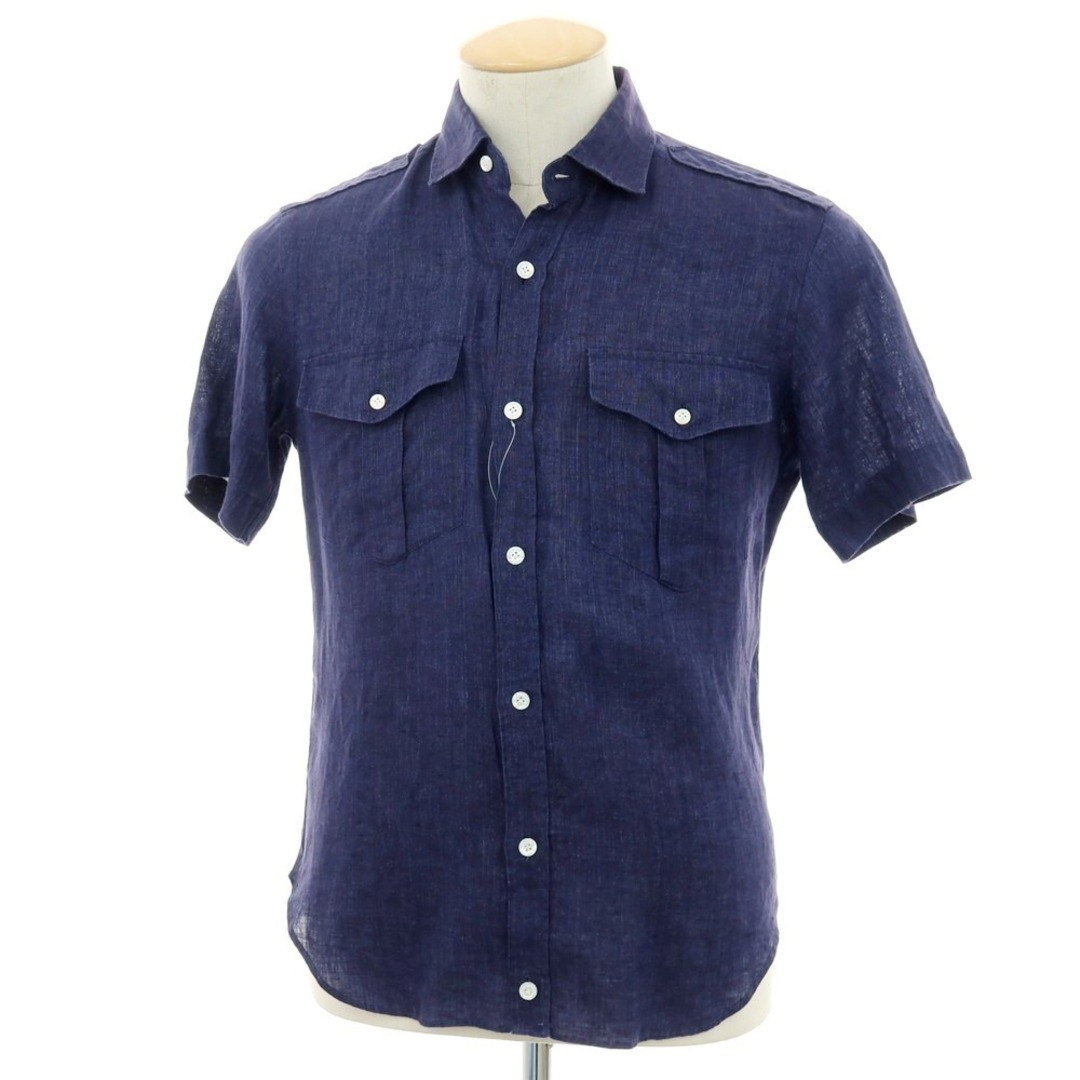 中古】バルバ ダンディライフ BARBA DANDY LIFE リネン 半袖シャツ