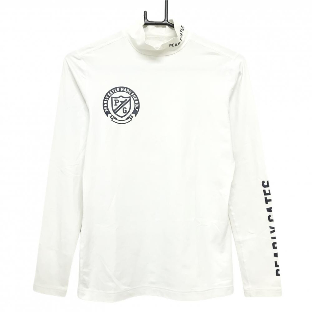 PEARLY GATES - パーリーゲイツ ハイネックインナーシャツ 白×ネイビー