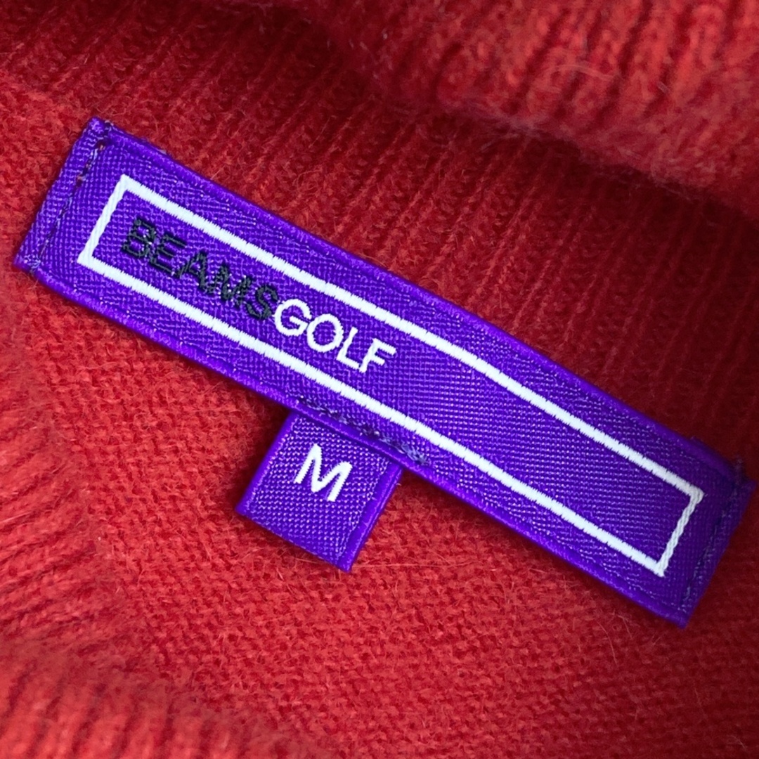 サイズ：M BEAMS GOLF ビームスゴルフ ウール混 長袖ニットセーター
