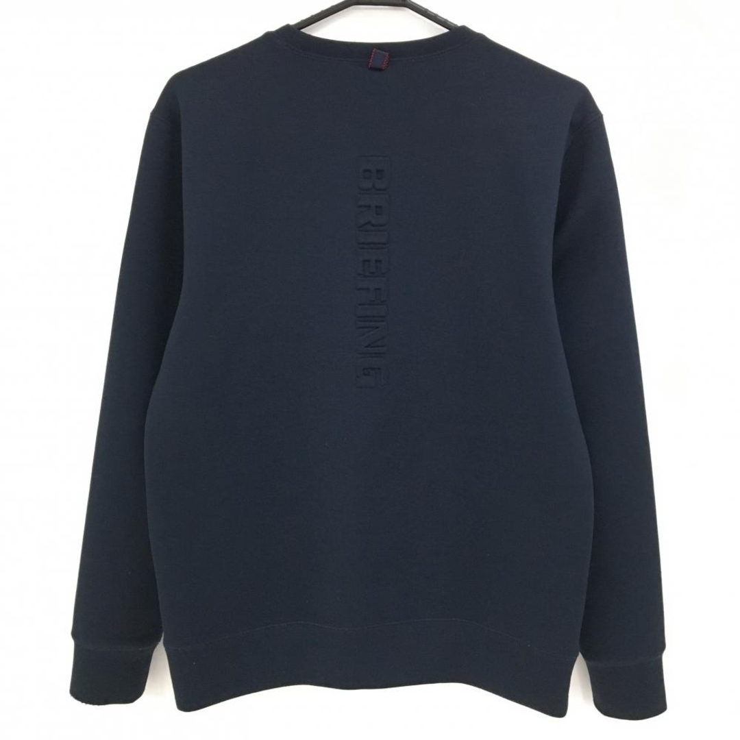 BRIEFING - ブリーフィング トレーナー ネイビー 背面立体ロゴ メンズ