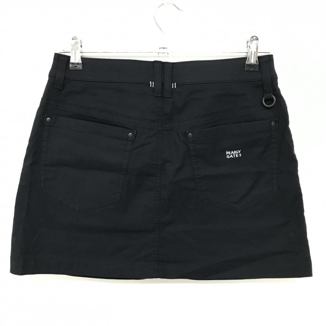 PEARLY GATES - 【超美品】パーリーゲイツ スカート 黒 無地 ロゴ