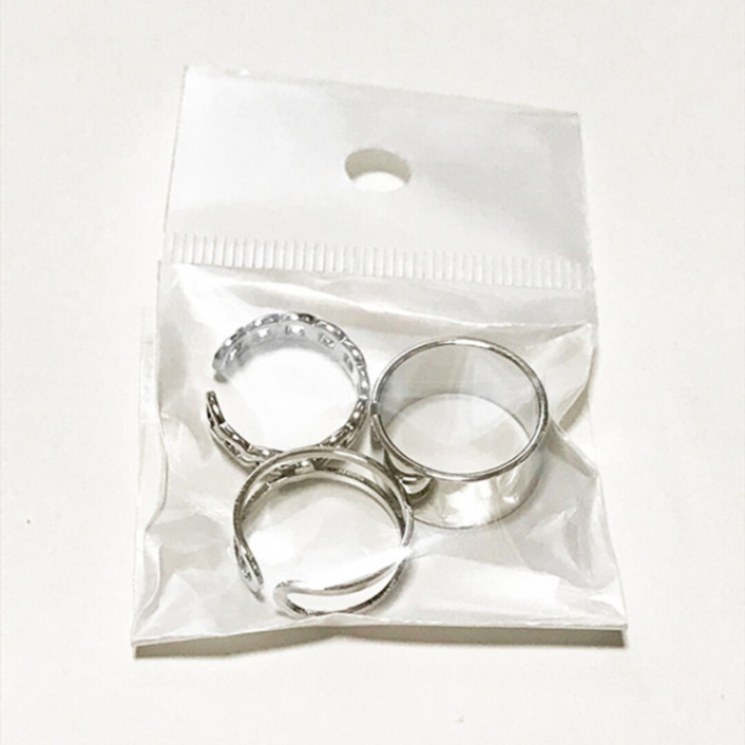 お得な3点セット♡可愛い シルバー リング 指輪の通販 by みっちゃん