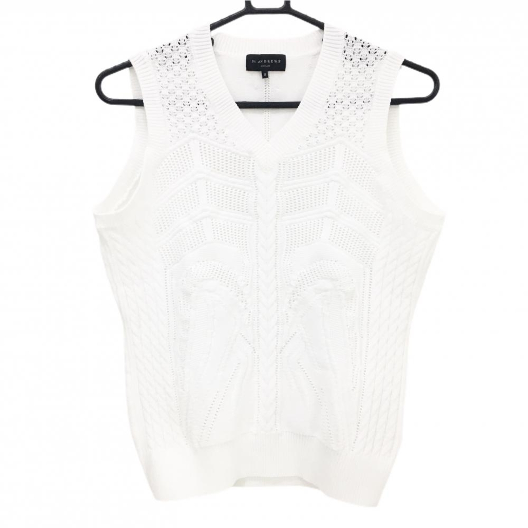St.Andrews - 【超美品】セントアンドリュース ニットベスト 白