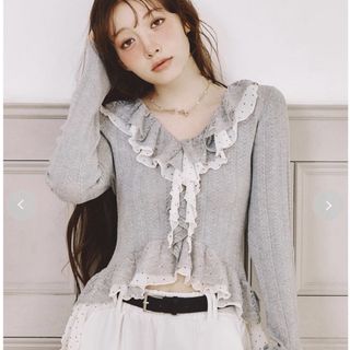 andmary Taylor hoodie knit tops pinkの通販 by まるこ's shop｜ラクマ