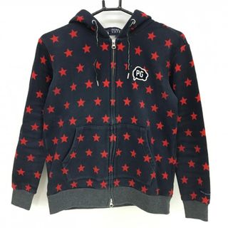 PEARLY GATES - パーリーゲイツ ジップパーカー ネイビー×レッド 星柄