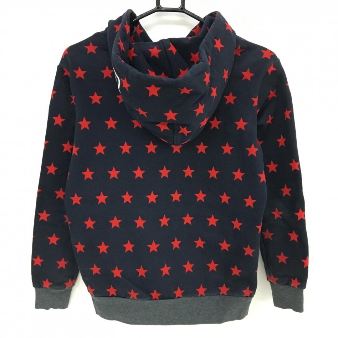 PEARLY GATES - パーリーゲイツ ジップパーカー ネイビー×レッド 星柄