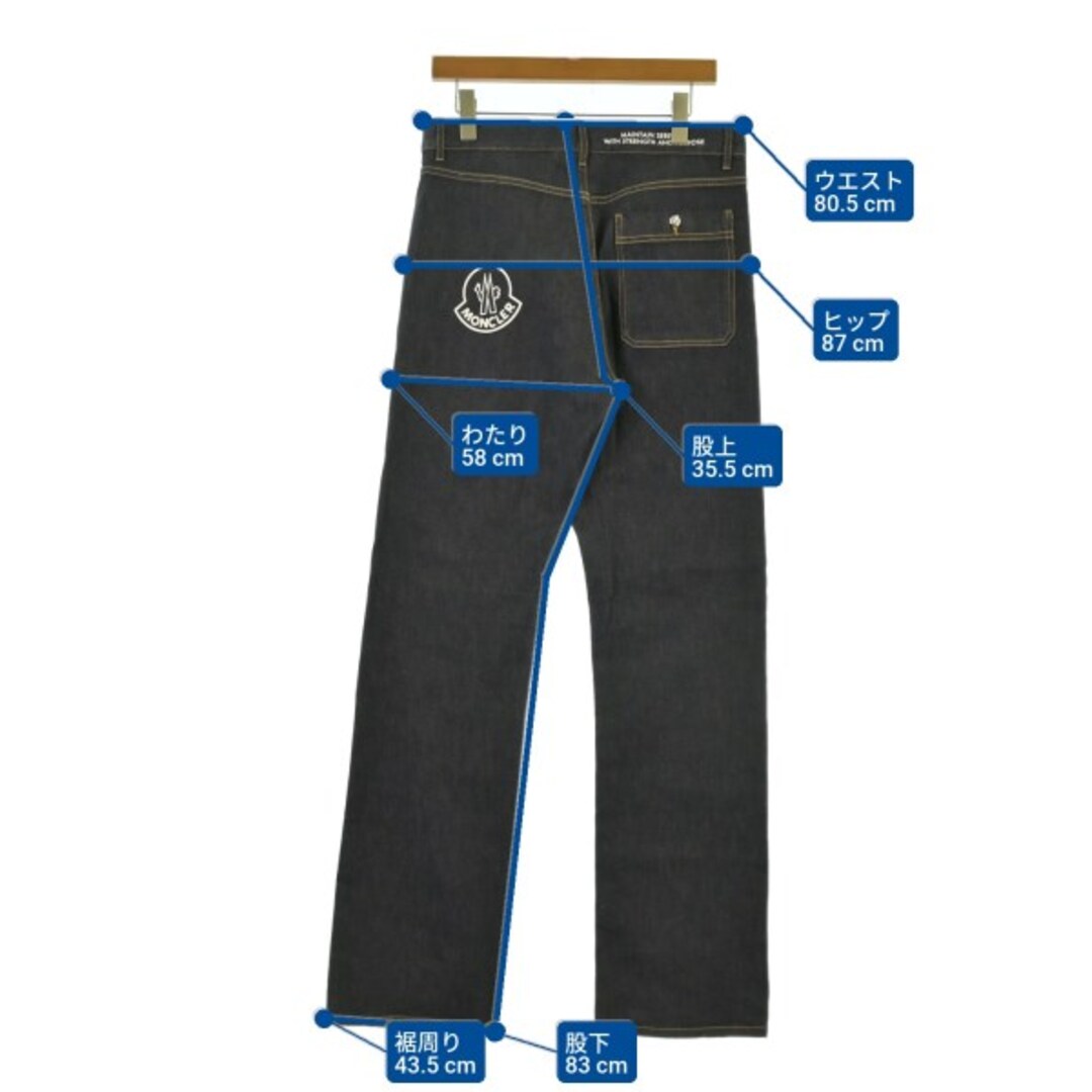 MONCLER - MONCLER モンクレール デニムパンツ M 紺 【古着】【中古