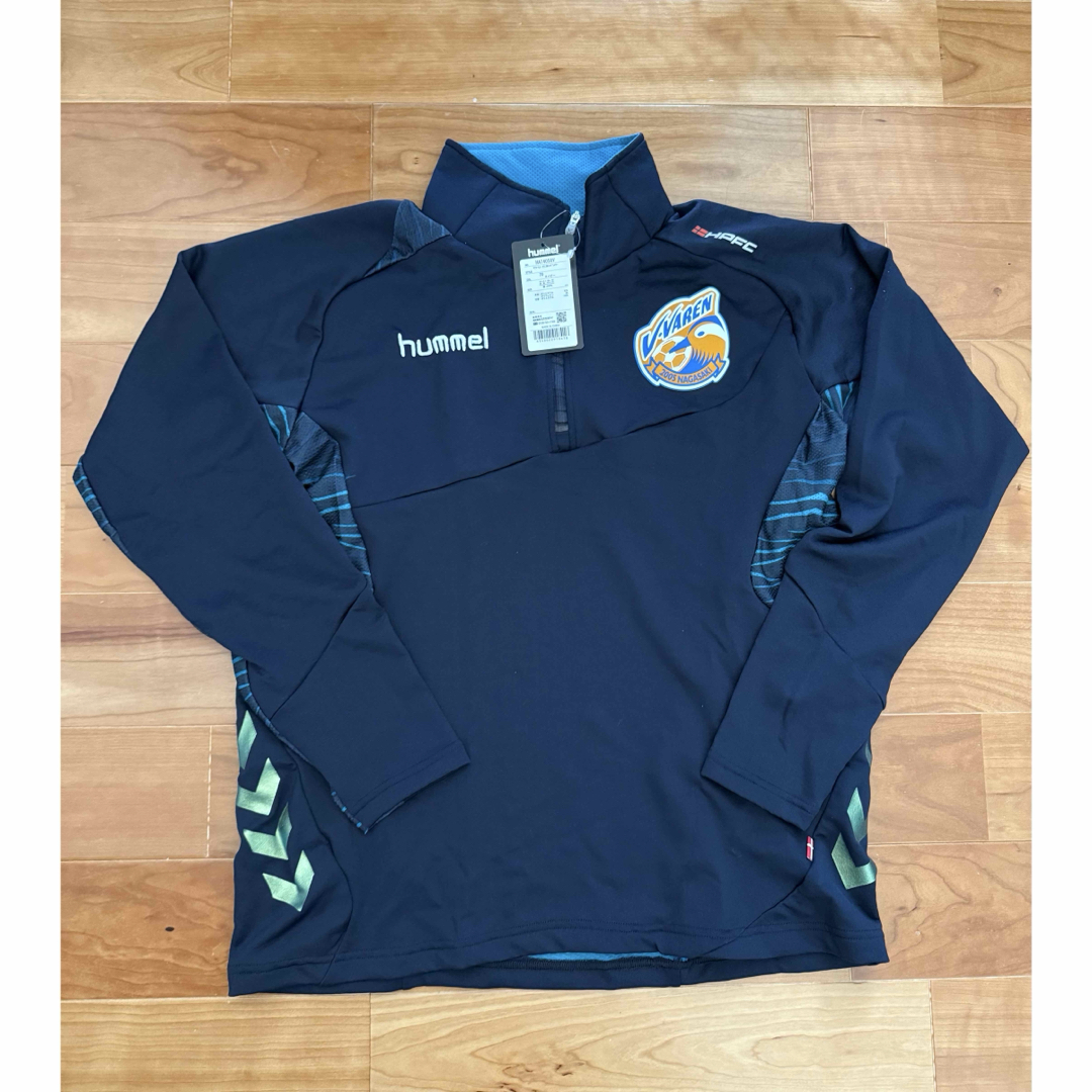 新品hummel V・ファーレン長崎 ハーフジップウェア Mサイズ ネイビー
