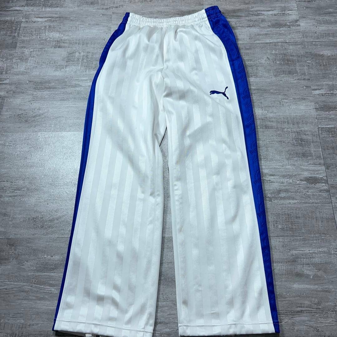 レアカラー PUMA セットアップ ジャージ プージャー バックロゴ 白 M