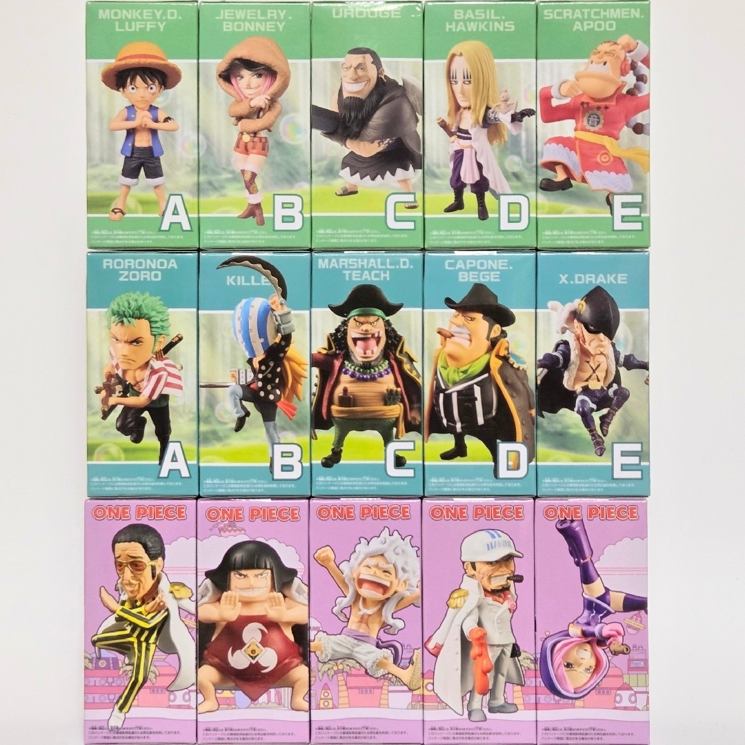 ONE PIECE - ワンピース ワーコレ 最悪の世代1～2＆エッグヘッド6 全15