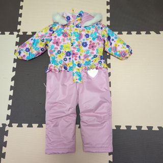 mou jon jon - 新品100.110小花柄スノーコンビ・ジャンプスーツの通販
