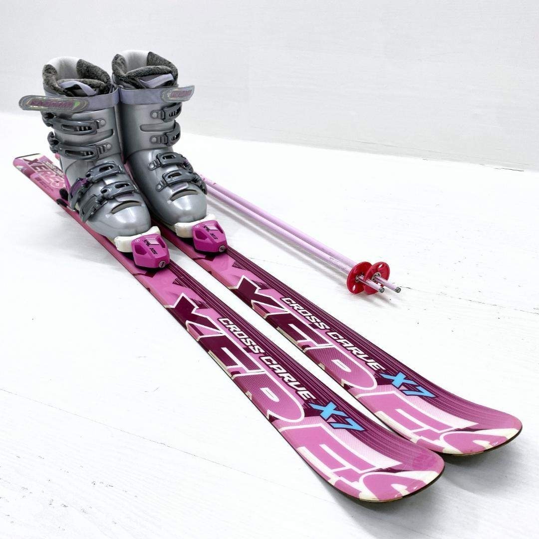 CROSS CARVE レディース スキーセット 138cm 22.5-23.5の通販 by ゆき