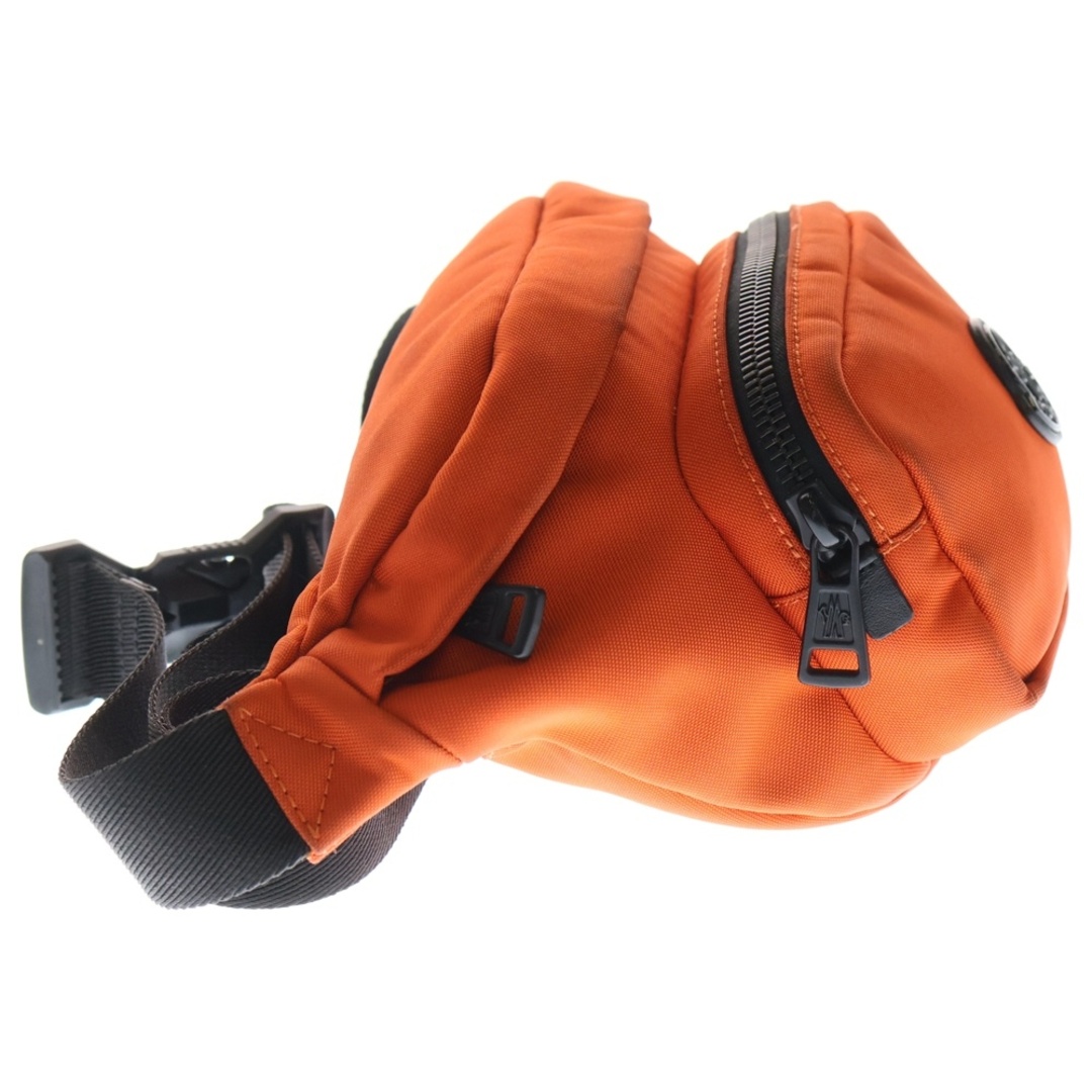 モンクレール durance オレンジ ボディバッグ フロントポケット付き