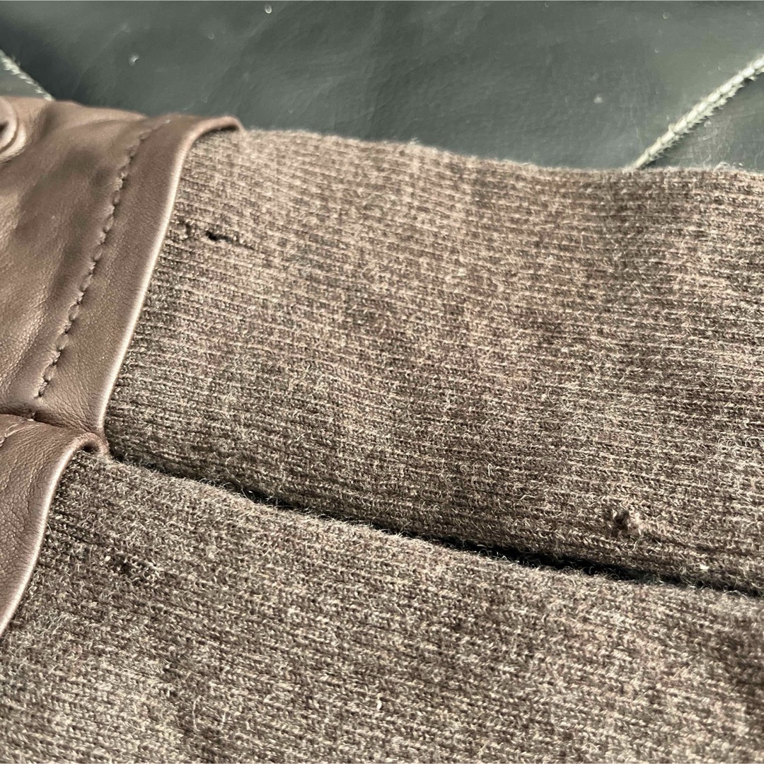 HERMES - エルメス☆訳あり ダークブラウン 手袋 サイズ7の通販 by