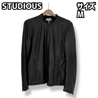 STUDIOUS - 【日本製 サイズ2】STUDIOUS 牛革シングルノーカラー