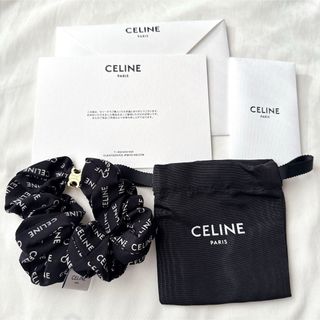 CELINE - 大人気！CELINE ロゴ シュシュ ホワイトの通販 by いもこ's
