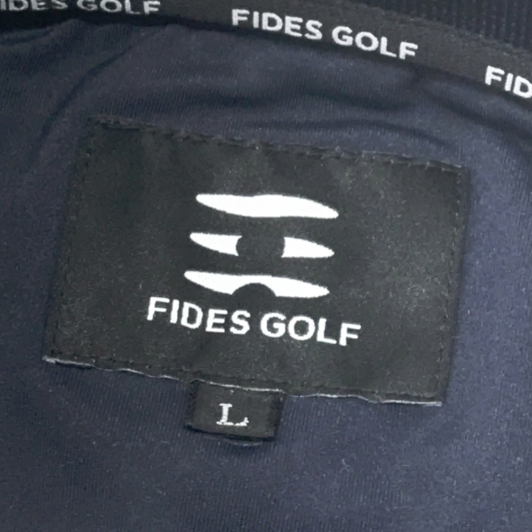 ☆新品未使用 FIDES GOLF ネイビー L シャツ ☆新品未使用 FIDES GOLF