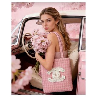 ま*き様 CHANEL トートバッグ フリル ビッグココ シャネルノベルティ