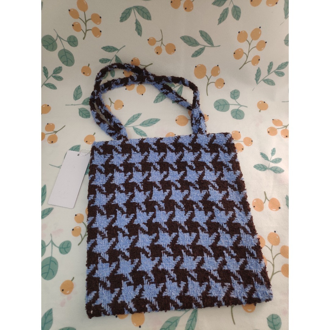 サ*ラ様 シャネル CHANEL 千鳥 ブルー スパンコール トートバッグ／#0