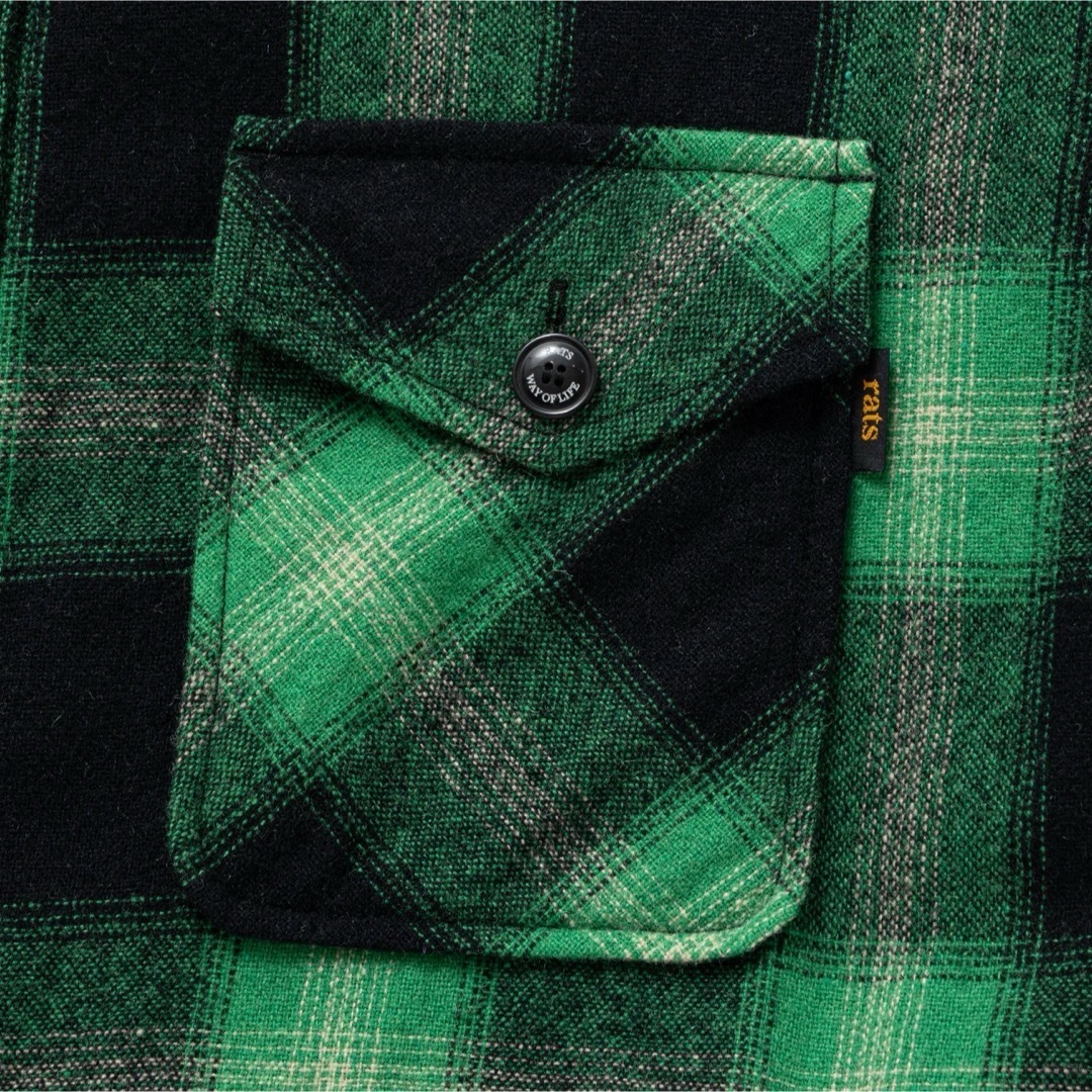 RATS - キムタク着 私物 RATS WOOL CHECK SHIRT JKT ジャケットの通販