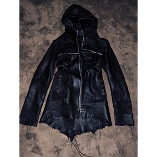 14th Addiction - 00s 14th addiction leather hoodie jacketの通販 by