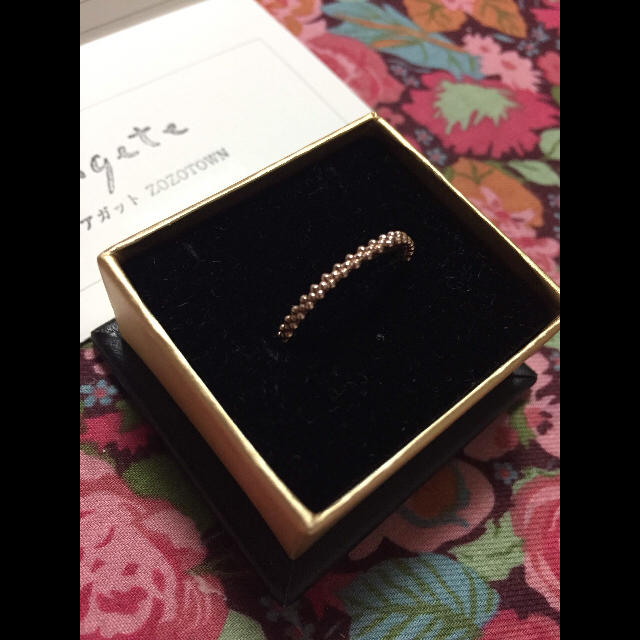 agete - agete☆ほとんど未使用☆15号バブルリング☆ピンクゴールド