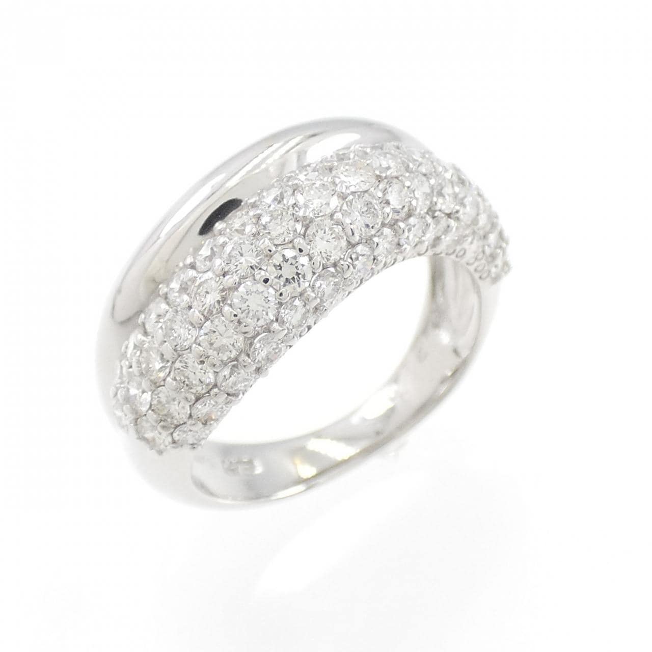 コメ兵｜K18WG パヴェ ダイヤモンド ピンキーリング 0.72CT