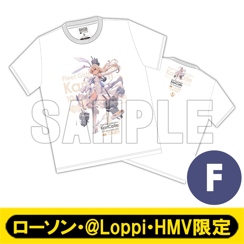 艦これ」10周年記念 公式Tシャツ Fサイズ「島風」mode【ローソン