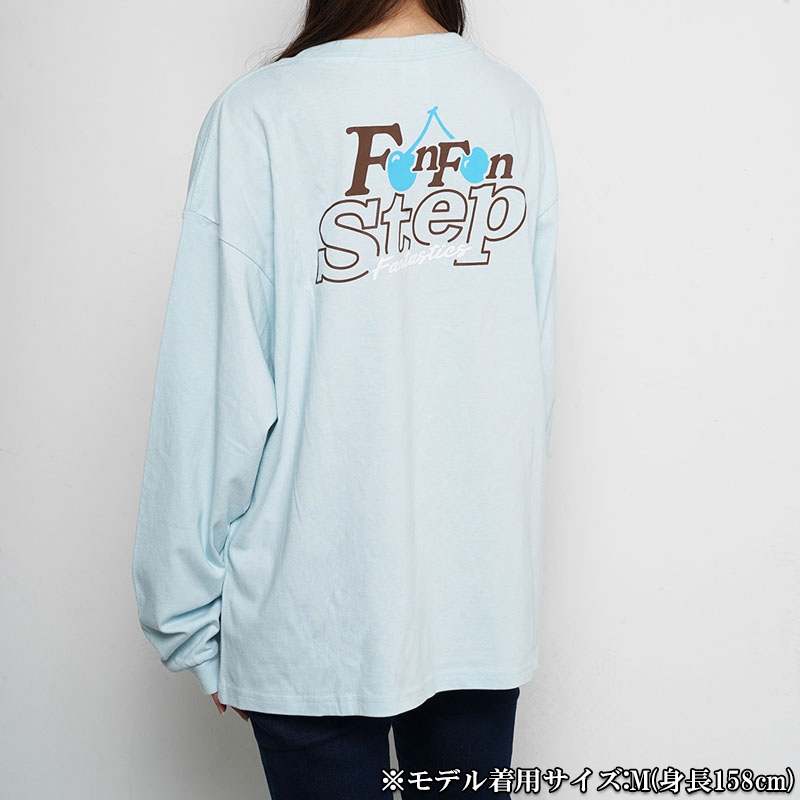 FAN FAN STEP ロングスリーブTシャツ/MINT BLUE/L : FANTASTICS from