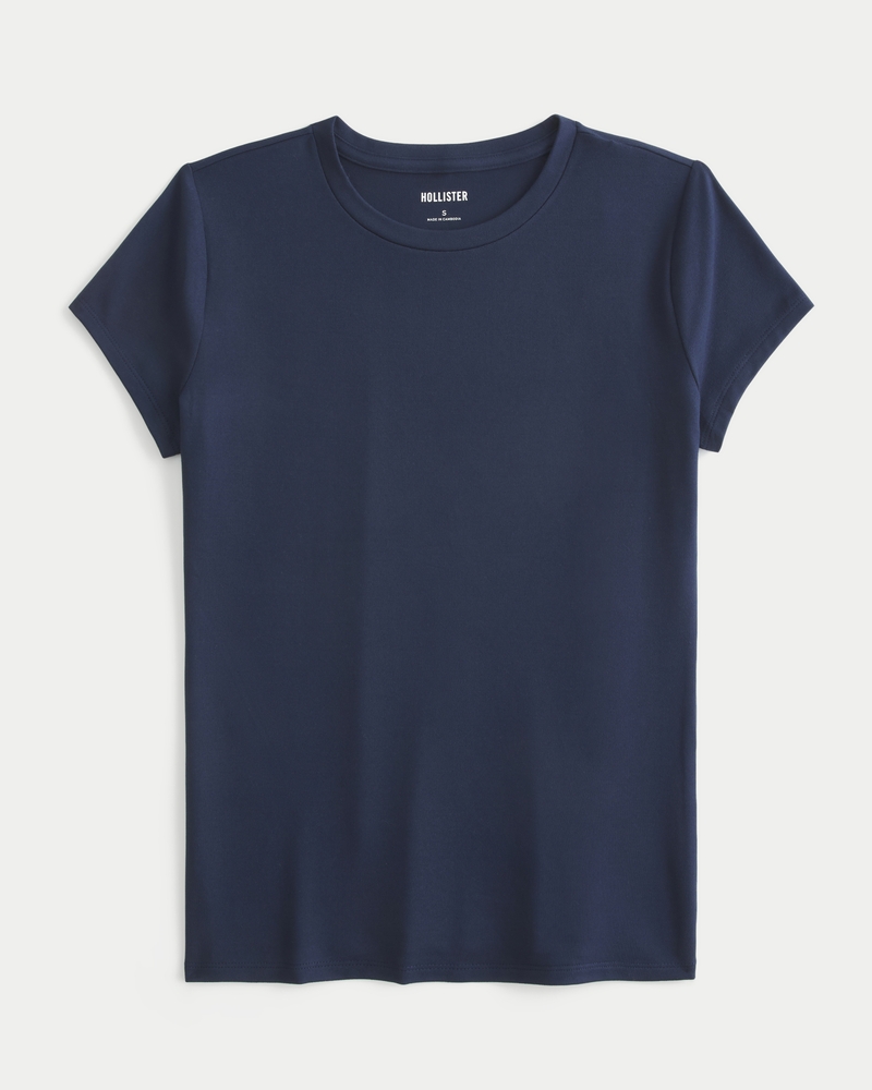 Women's Seamless Fabric Crew Baby Tee | Women's Clearance