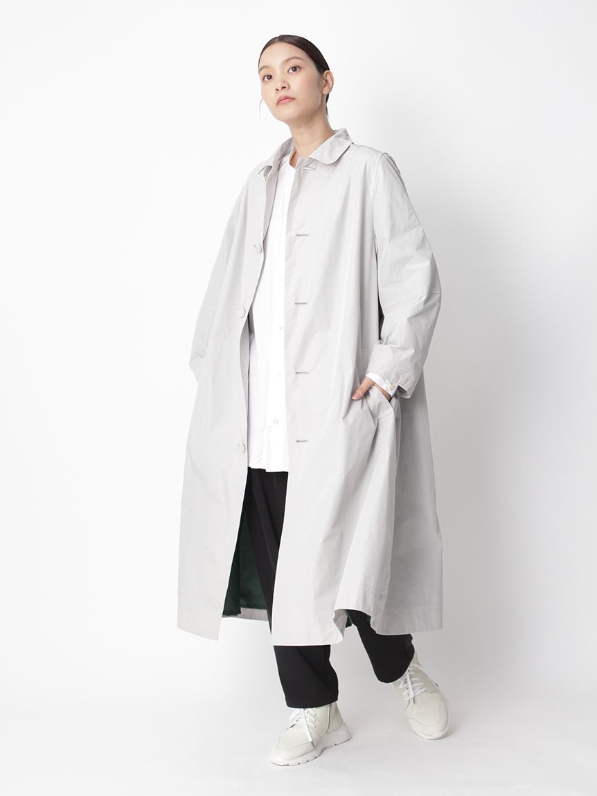 シャンブレーメモリータフタコート(裏地付き)（チェスターコート