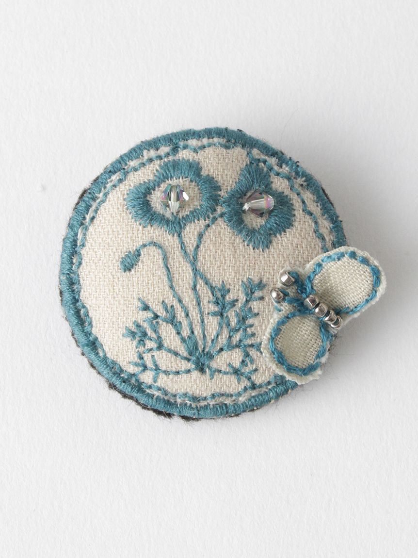 刺繍ブローチ「フラワー」（ブローチ）｜SUPER HAKKA（スーパーハッカ
