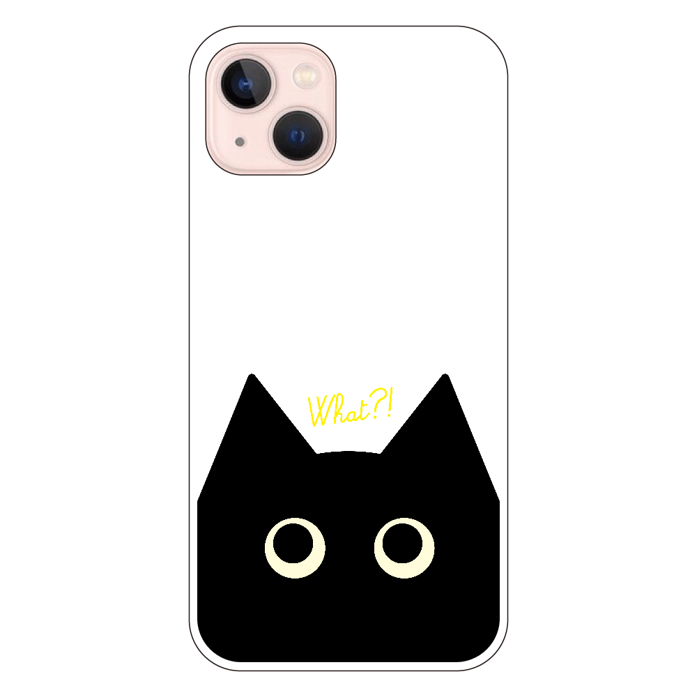 猫スマホケース（黒猫）iPhone13 (透明) の商品購入ページ