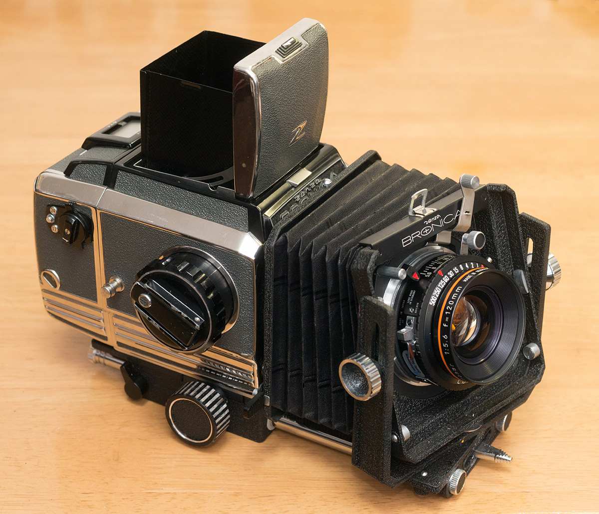 ブロニカ用 引き伸ばしレンズ・0番シャッター用マウントアダプタ