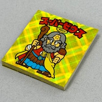 6650］ 旧ビックリマン サタンマリア（六聖球） 裏台紙薄黄/黒線太