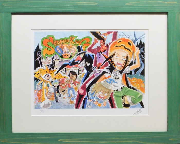 PG-9335]シャーマンキング 直筆サイン入りカラー複製イラスト 武井宏之