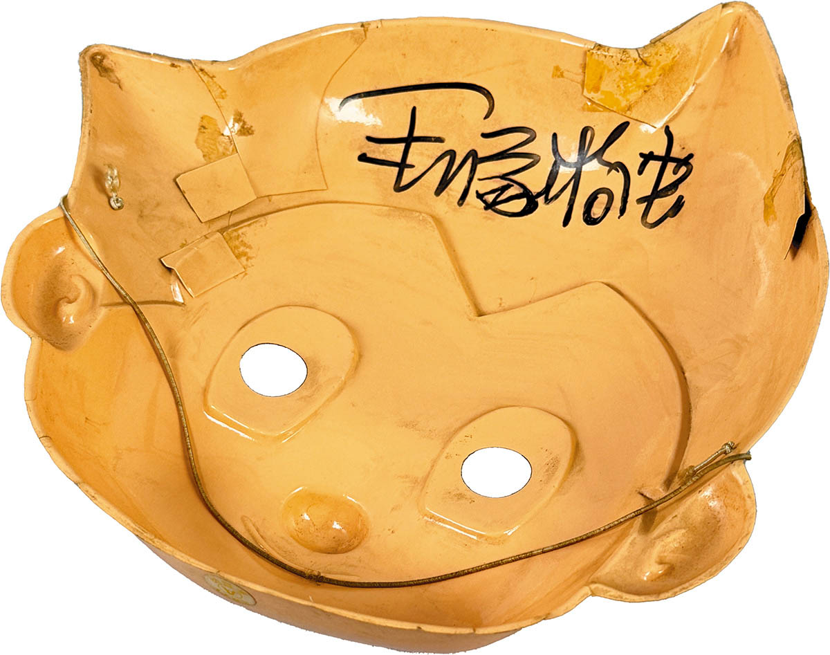 2809] 手塚治虫 直筆サイン入りお面「鉄腕アトム」