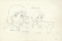 3536] 天空の城ラピュタ ラフ原画 / 直筆:宮崎駿