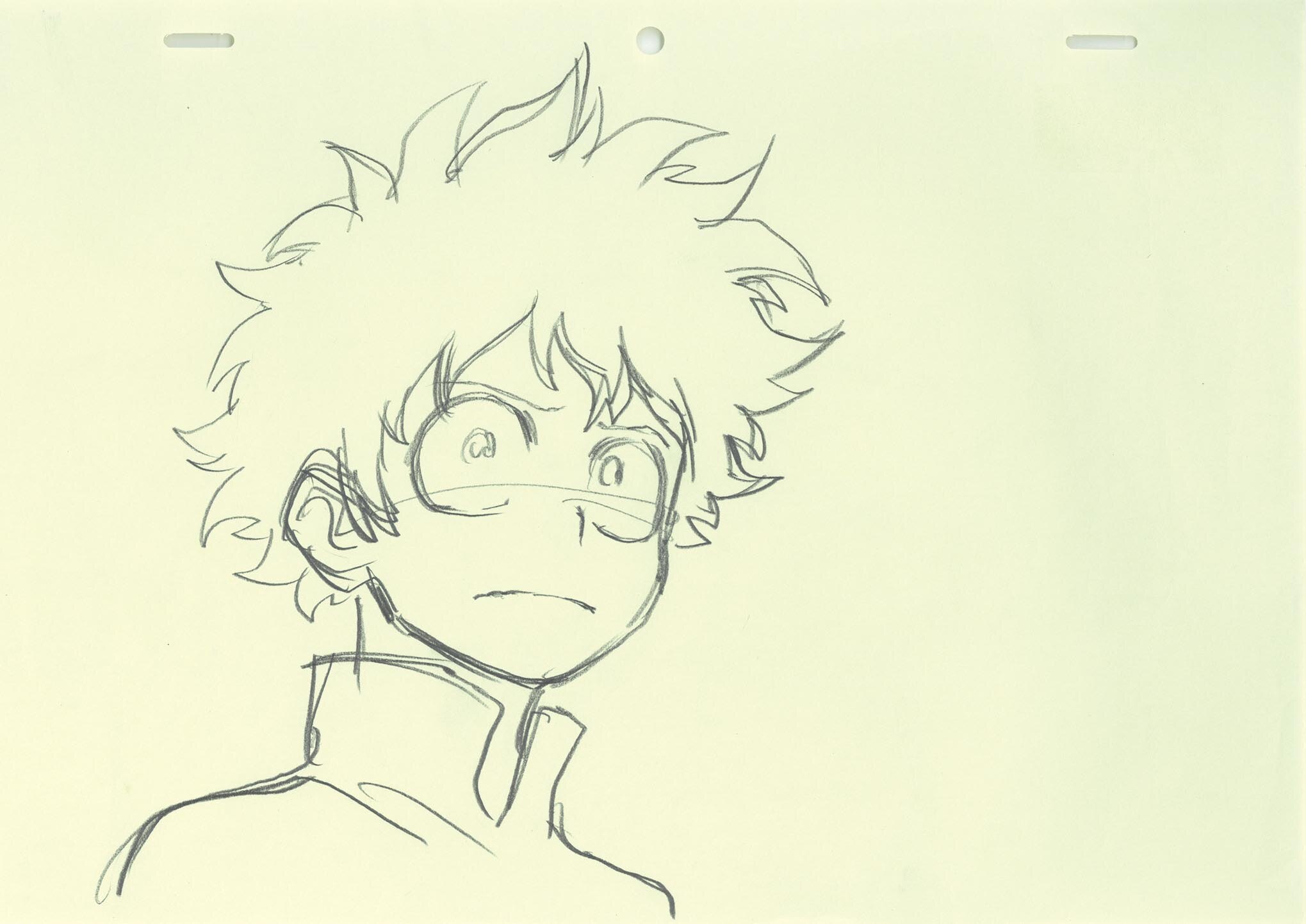 4208］ 僕のヒーローアカデミア ラフ原画 / 直筆:馬越嘉彦